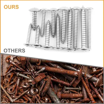 Vigrue 510-Piece Stainless Steel Wood Screws Assortment Kit (Philips Head, 3/8" to 1-1/2" Length)