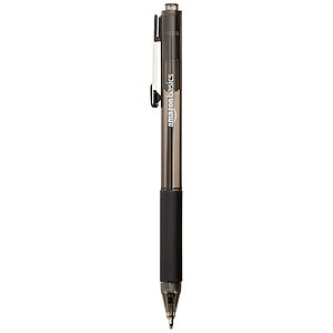 12-Pk Retractable Comfort Grip Medium Point Ballpoint Pens (Black)