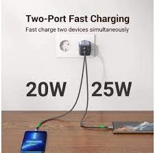 GARMESE 45W USB C Wall Charger Dual USB C Charger