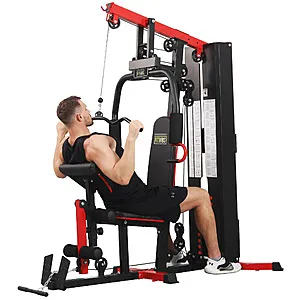 Fitvids LX750 Home Gym Workout Station (330-Lb Resistance, 122.5-Lb Weight Stack)