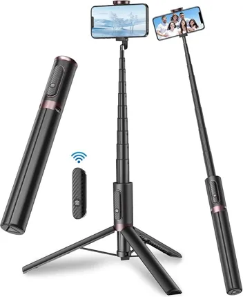 Toneof 60" Smartphone Selfie Stick Tripod w/ Remote