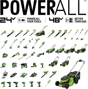 48V (2 x 24V) Greenworks Brushless Cordless Axial Blower w/ (2) 4.0Ah USB Batteries & Dual Port Rapid Charger