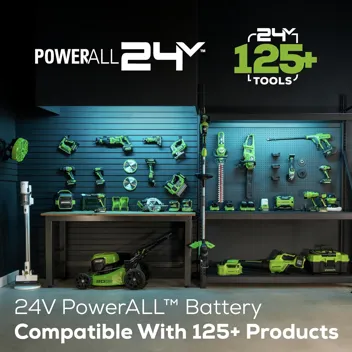 48V (2 x 24V) Greenworks Brushless Cordless Axial Blower w/ (2) 4.0Ah USB Batteries & Dual Port Rapid Charger