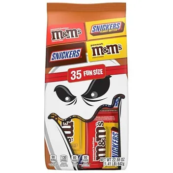 Trick or Treat Wrapped Milk Chocolate Bars Variety Pack (35-Count)