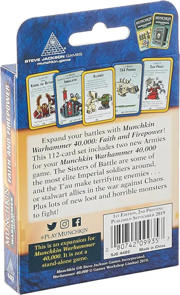 Steve Games Munchkin Warhammer 40,000: Faith and Firepower Card Game (Expansion)