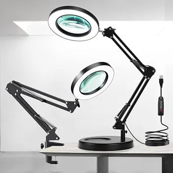 2-in-1 1800LM 10x Magnifying LED Desk Lamp (3 Color Modes)