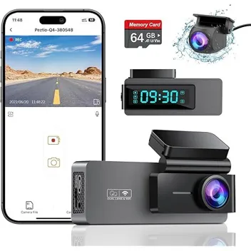 Arifayz Q4 Front + 1080p Rear WiFi Dual Dash Camera