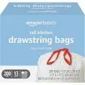 200 Count Tall Kitchen Drawstring Trash Bags