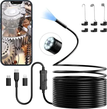 Ennovor 16.4' Endoscope Smartphone Camera with 8 LED Lights