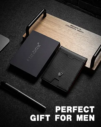 Runbox RFID Slim Bifold Wallet with Money Clip