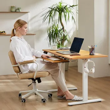 Dumos 48x24" Electric Standing Desk with Keyboard Tray