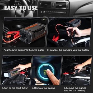 MaxAngel P20 2000A Car Battery Jump Starter & 20000mAh Power Bank