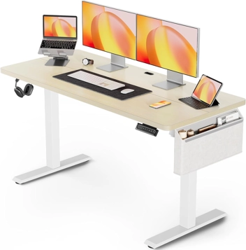 55"x24" Electric Standing Desk w/ Storage Pocket