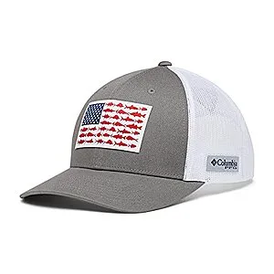 Unisex-Adult Pfg Fish Flag Mesh Snap Back