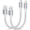 Fushok 1ft MFi Certified Lighting to USB-A Cable