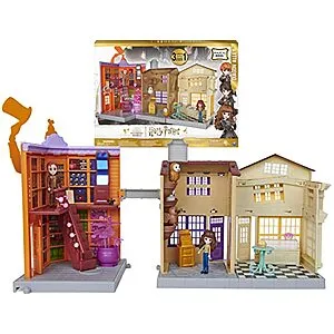 Wizarding World Harry Potter, Magical Minis Diagon Alley 3-in-1 Playset with Lights & Sounds