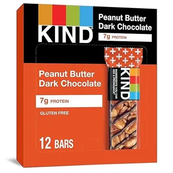 Plus 1.4oz Peanut Butter Dark Chocolate Bar (12-Count)