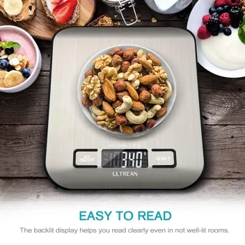 Ultrean 6-Units Digital Kitchen Food Scale (Batteries Included)