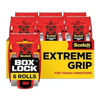 Box Lock Extreme Grip 1.88" x 800" Heavy Duty Packaging Tape