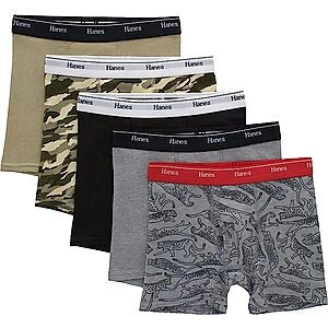 5-Pack Originals Boys' Boxer Briefs (Various Colors)