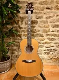 SE P50E Sitka Spruce-Maple Parlor Acoustic-Electric Guitar Natural