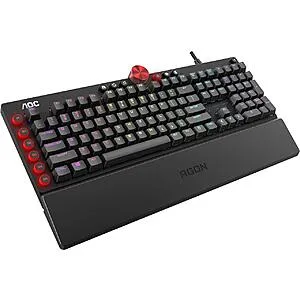 AOC Agon RGB Gaming Mechanical Keyboard (Cherry MX Blue Switches)