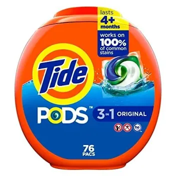 Pods 3-in-1 Original Scent Liquid Laundry Detergent Soap Pacs (76ct, )