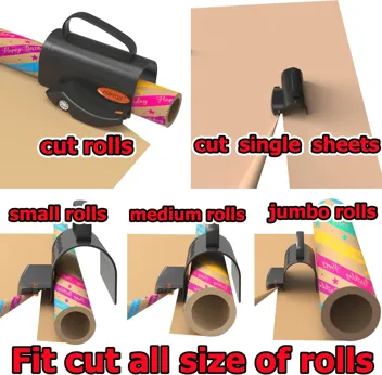 Perfycut Wrapping Paper Cutter with 3 Blades