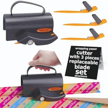 Perfycut Wrapping Paper Cutter with 3 Blades