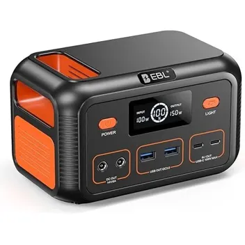 153Wh LiFePO4 Portable Power Station