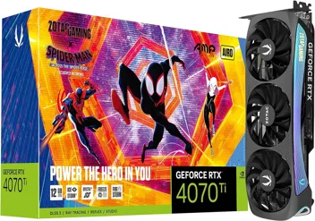 GAMING GeForce RTX 4070 Ti AMP AIRO Spider-Man: Across The Spider-Verse Inspired Graphics Card Bundle