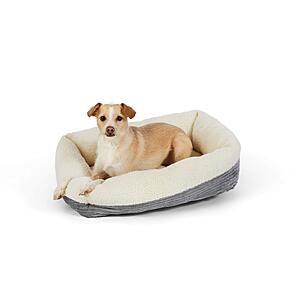 24" x 20" Amazon Basics Self Warming Pet Bed For Cats or Dogs (Rectangle, Grey)