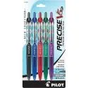 Precise V5 RT Deco Collection Refillable & Retractable Liquid Ink Rolling Ball Pens (Extra Fine Point, 0.5 mm)