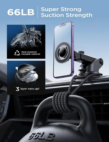 Lisen 15W PRO MagSafe Car Phone Mount (for iPhone 15)