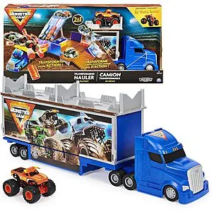 Jam Official 2-in-1 Transforming Hauler Playset w/ El Toro Loco Truck (1:64 scale)