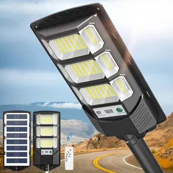 Okpro 144-LED Solar 5000mAh Flood Street Light (S-96HJ)