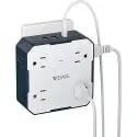 Weimil 8-Outlet 900J Surge Protector Outlet Extender w/ 3x USB Ports