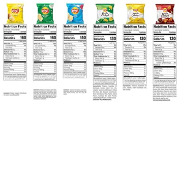 4 Flavor 1oz Potato Chips Variety Pack Bags