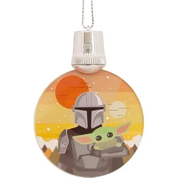 The Mandalorian and Grogu Star Wars Ornament w/ Light