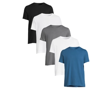 George and Big Crew Tee (5-Pack)