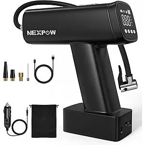 Nexpow 160-PSI 7500mAh Portable Tire Inflator