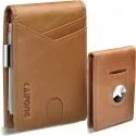 Kaifong RFID Blocking Men's Wallet w/ Airtag Holder