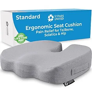 5 STARS UNITED Seat Cushion for Desk Chair - Tailbone