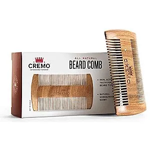 Beard Accessories, Dual-Sided Beard Comb Made from Verawood