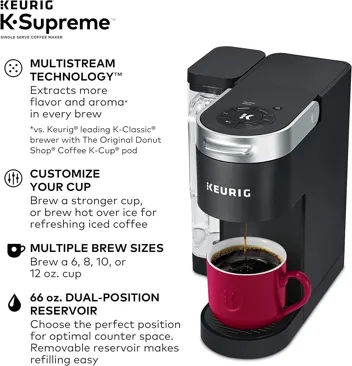 K-Supreme Single Serve K-Cup Pod Coffee Maker