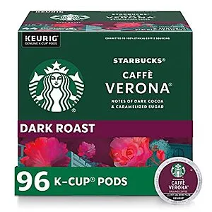 [S&S]: 24-Count Starbucks K-Cup Dark Roast Coffee Pods (various) (33.7¢ / pod)