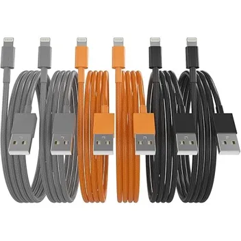 Zcssqz USB-A to Apple MFi Certified Lightning Cables (2x 3ft