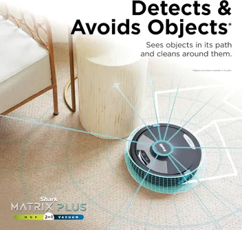 Matrix Plus 2-in-1 Home Mapping Robot Vacuum & Sonic Mop with Self-Empty Base