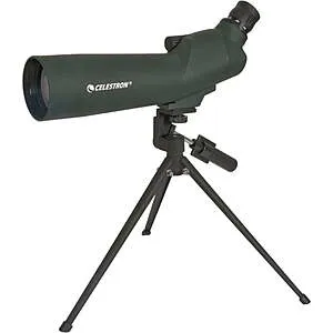 UpClose 20-60x60mm Angled Zoom Spotting Scope w/ Soft & Hard Carrying Cases (52223)