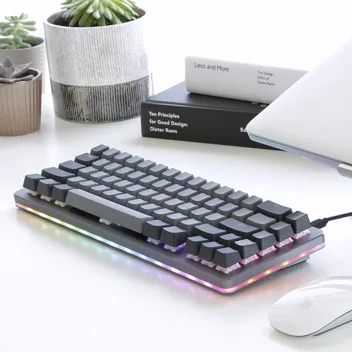 DROP ALT Mechanical Keyboard — 65% (67 Key) (Barebones, Gray)